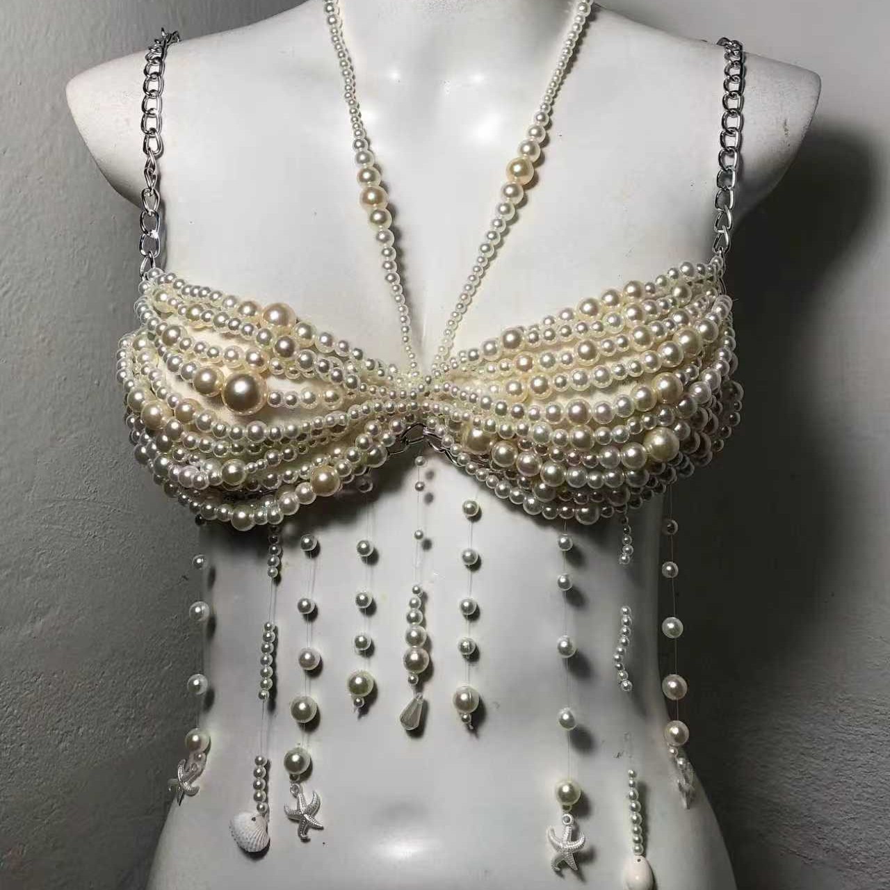 Summer Women Chain Corset Cami - Body Jewelry Vest 评论和价格