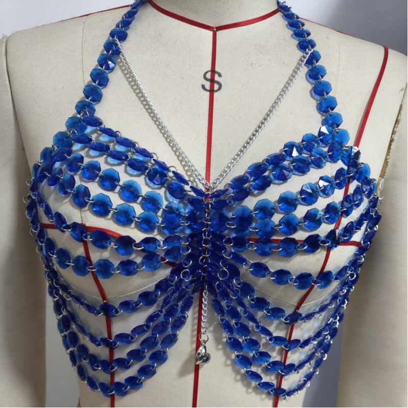 Women Body Chest Chain Fashion - Body Jewelry Vest 评论和价格