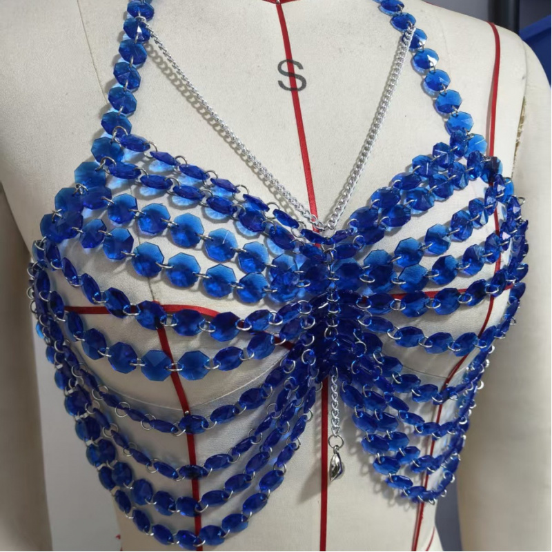Women Body Chest Chain Fashion - Body Jewelry Vest 评论和价格