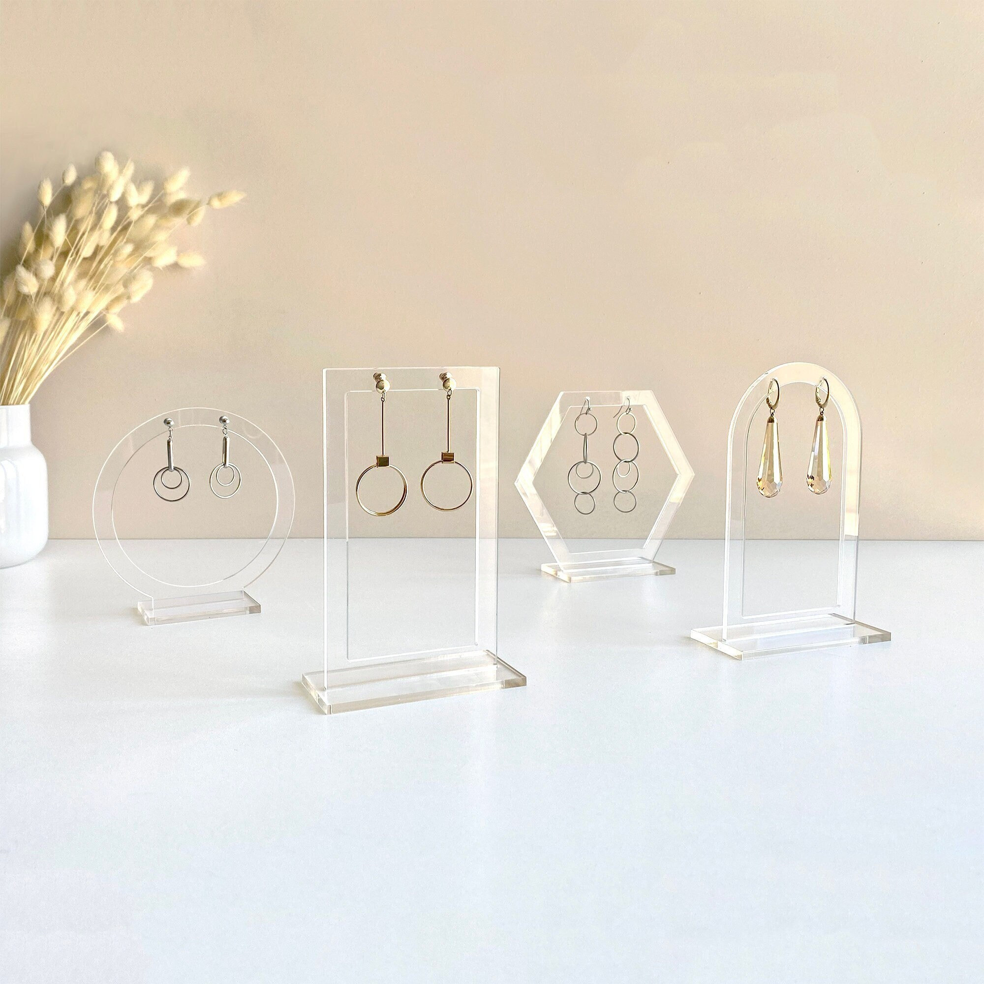 Earring Display Stand ,Clear A - Body Jewelry Display 评论和价格