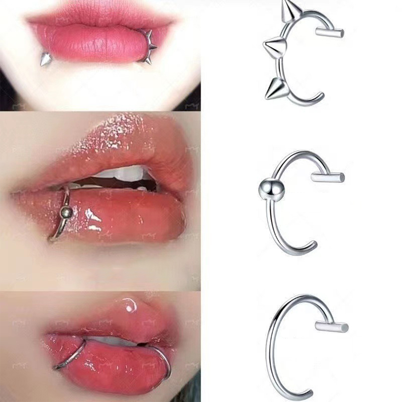 1Pc Stainless Steel Fake Nose  - Body Jewelry Labret 评论和价格