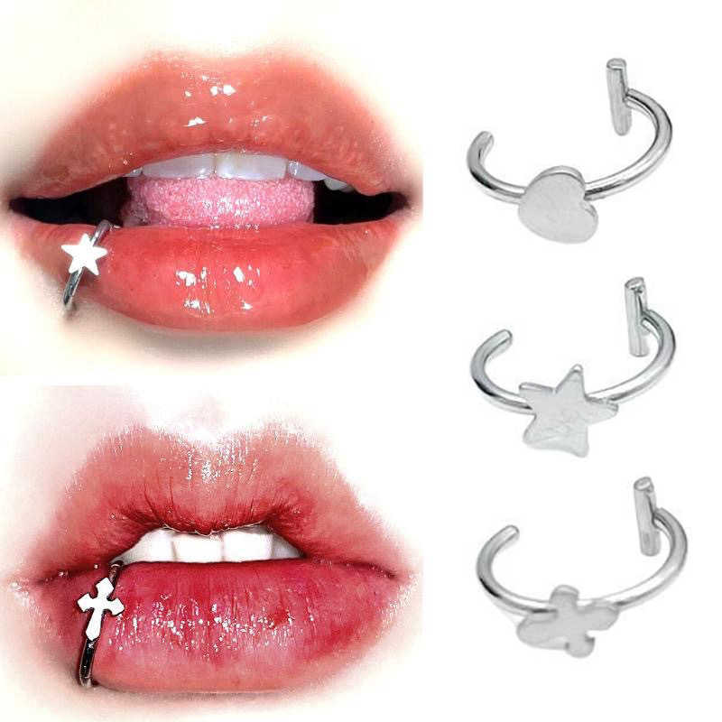 1Pc Stainless Steel Fake Nose  - Body Jewelry Labret 评论和价格