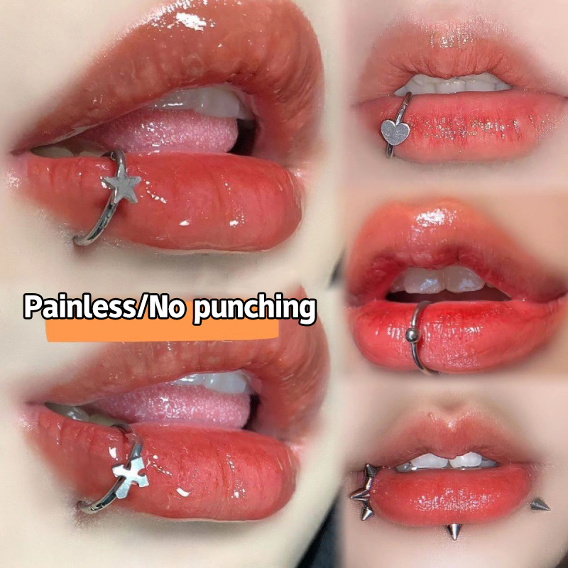 1Pc Stainless Steel Fake Nose  - Body Jewelry Labret 评论和价格