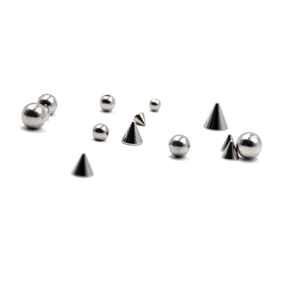 100pcs/lot Steel 14G 16G Nose  - Body Jewelry Replacement Ball 评论和价格