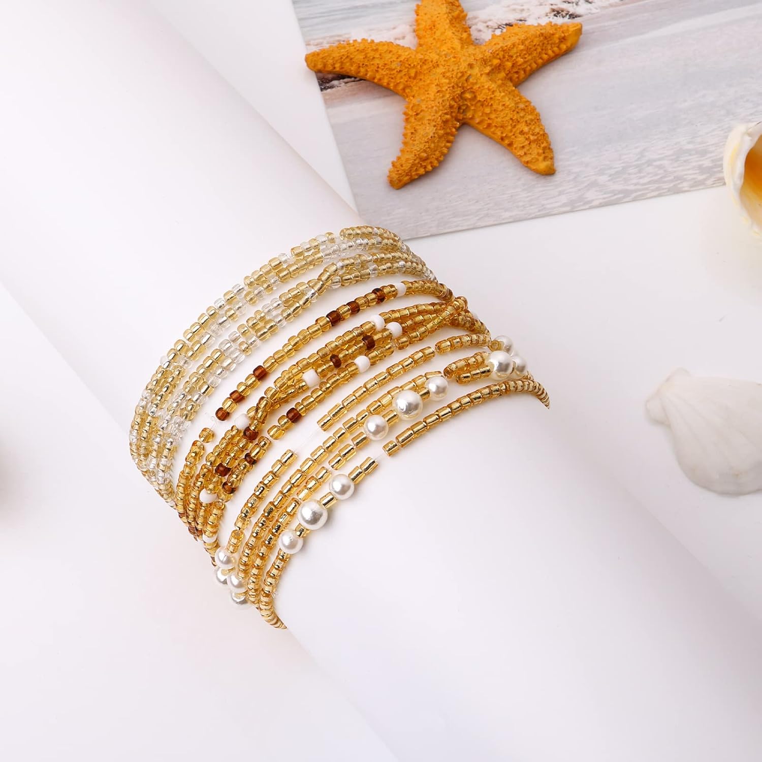 Waist Beads for Women Belly Be - Body Jewelry Sale 评论和价格