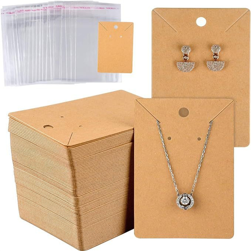 50pcs 6x9cm Blank Necklace Ear - Body Jewelry Display 评论和价格