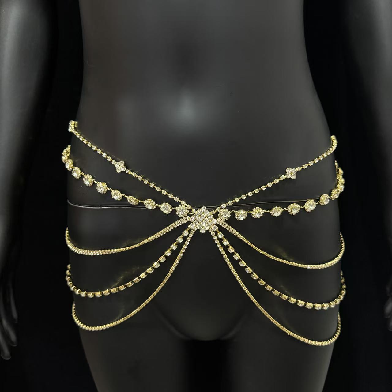 Elegant 1 piece adjustable rhi - Body Jewelry Art 评论和价格