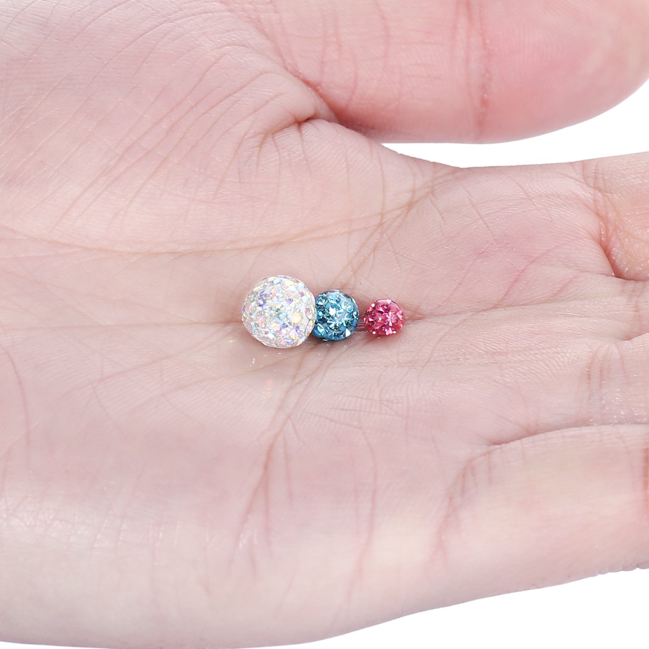 2 Pcs 14G 16G Surgical Stainle - Body Jewelry Replacement Ball 评论和价格