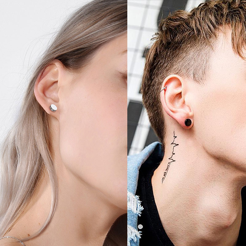 1 Pair/6 Pairs Stainless Steel - Body Jewelry Ear Gauges 评论和价格