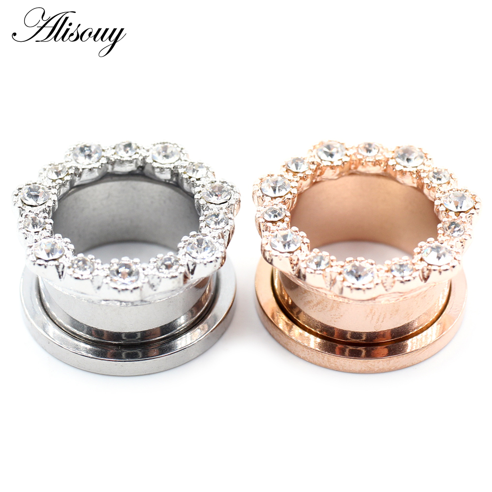Alisouy 2pcs Stainless Steel F - Body Jewelry Ear Gauges 评论和价格
