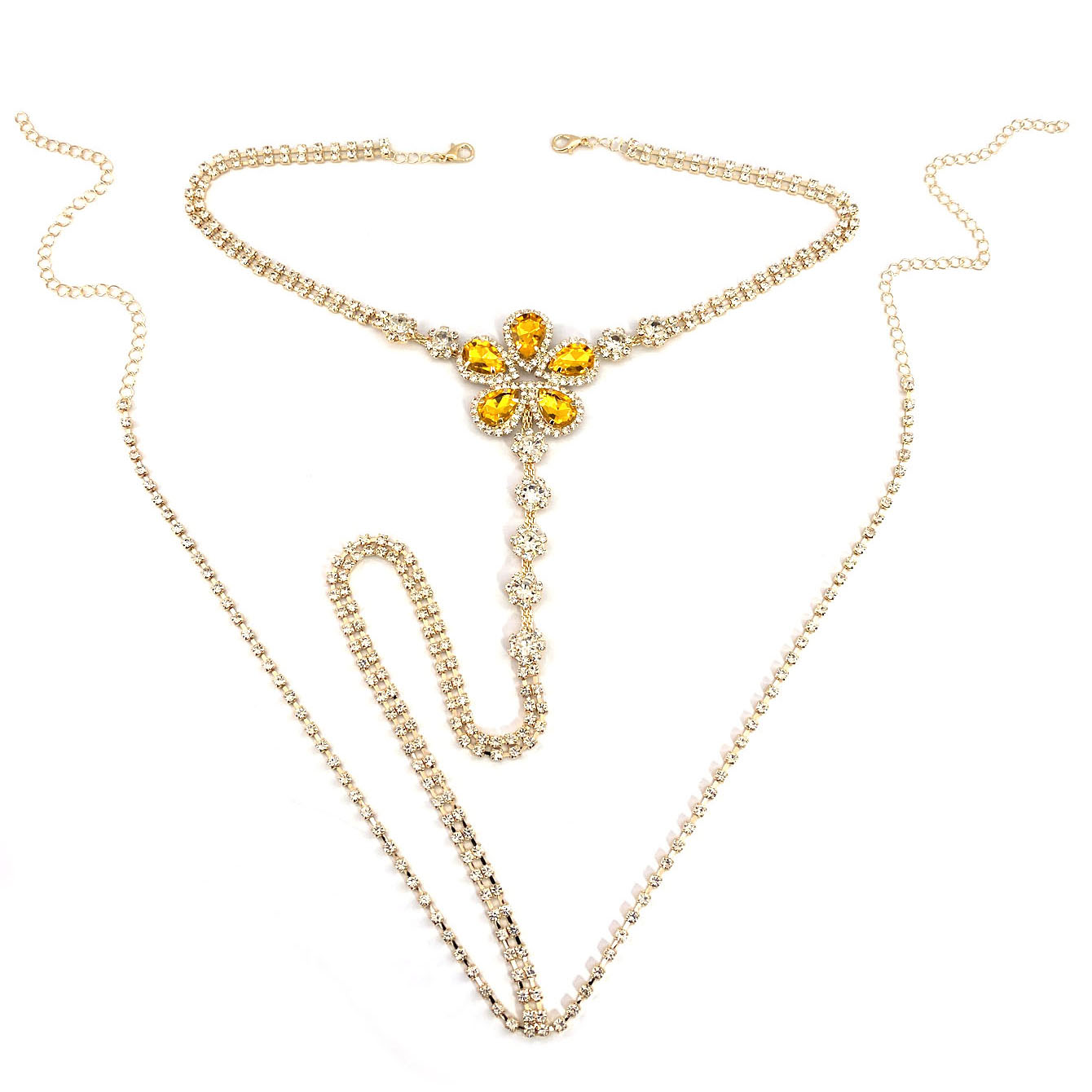 1pc Flower Shaped Sexy Rhinest - Body Jewelry Art 评论和价格