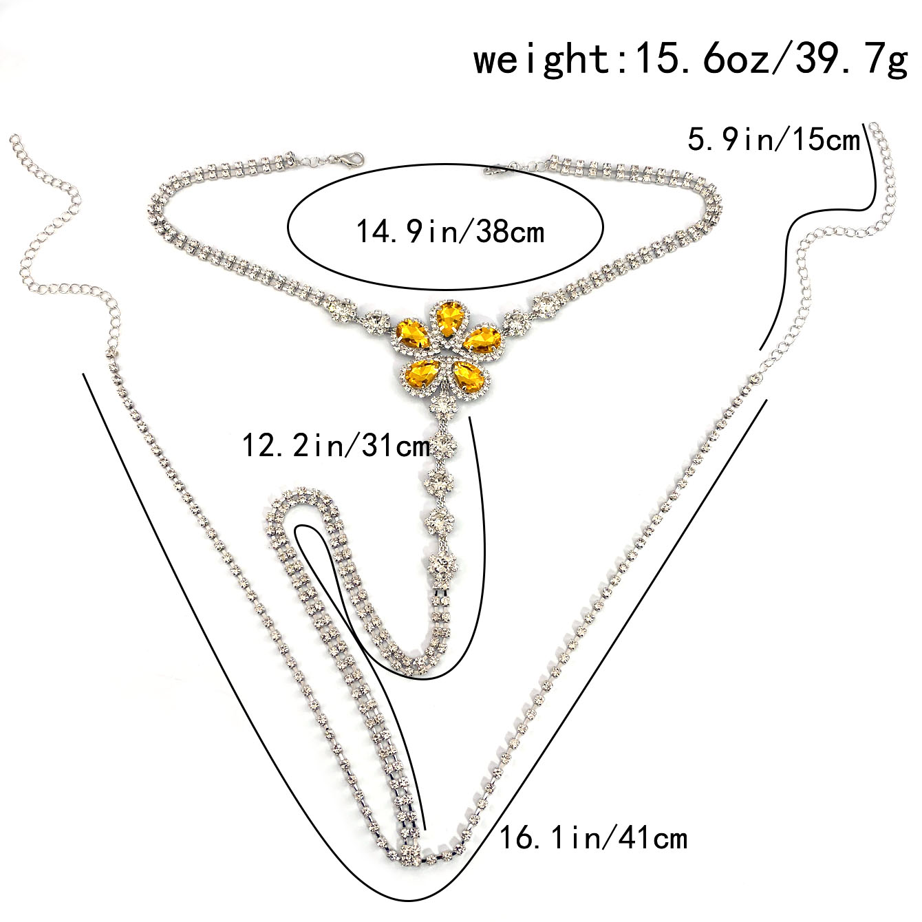 1pc Flower Shaped Sexy Rhinest - Body Jewelry Art 评论和价格