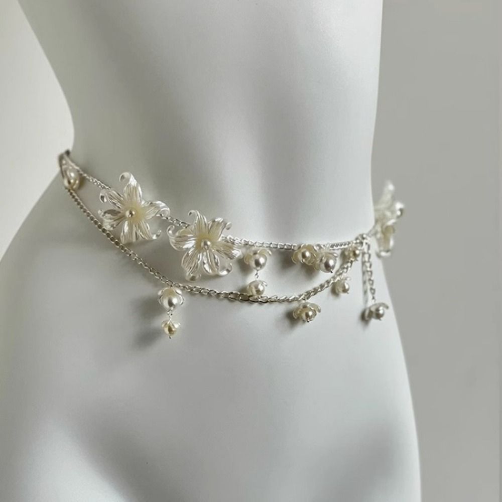 Fashion Elegant Pearl Waist Ch - Body Jewelry For Sale 评论和价格