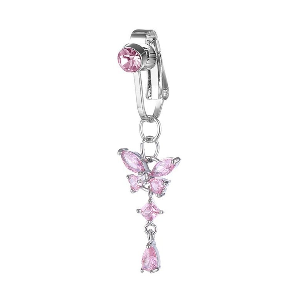 Butterfly Design Clip on Belly - Body Jewelry Materials 评论和价格