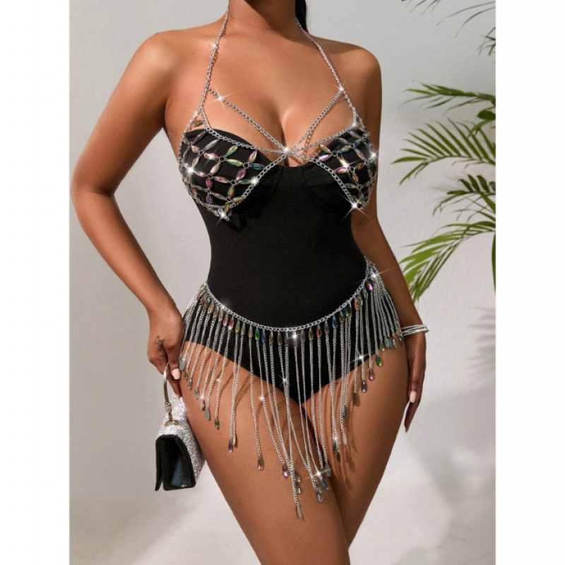 Women Body Jewelry Sexy Bikini - Body Jewelry Vest 评论和价格