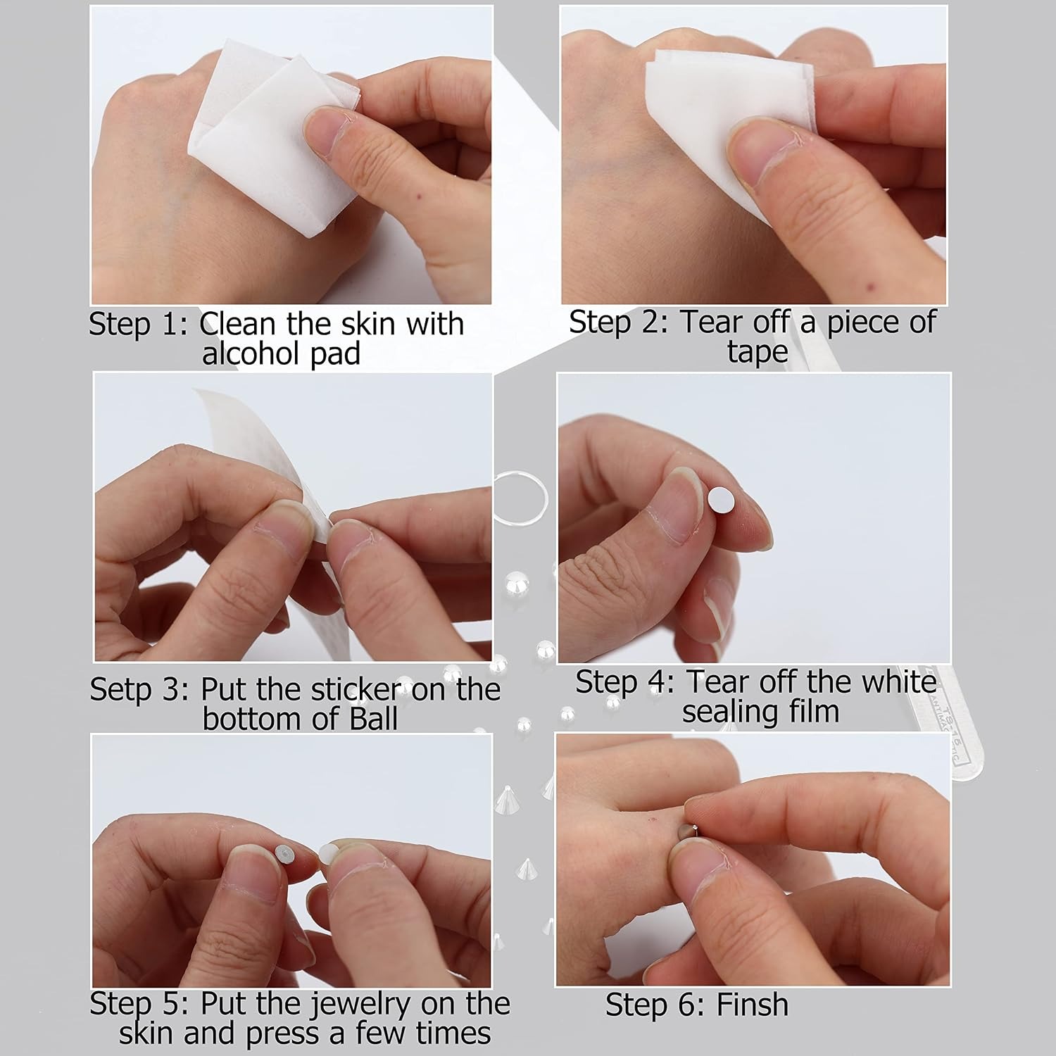 Drperfect Fake Eyebrow Ring Fa - Body Jewelry Replacement Ball 评论和价格