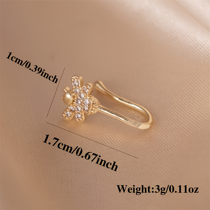 1-piece cute little bee zircon - Body Jewelry Materials 评论和价格