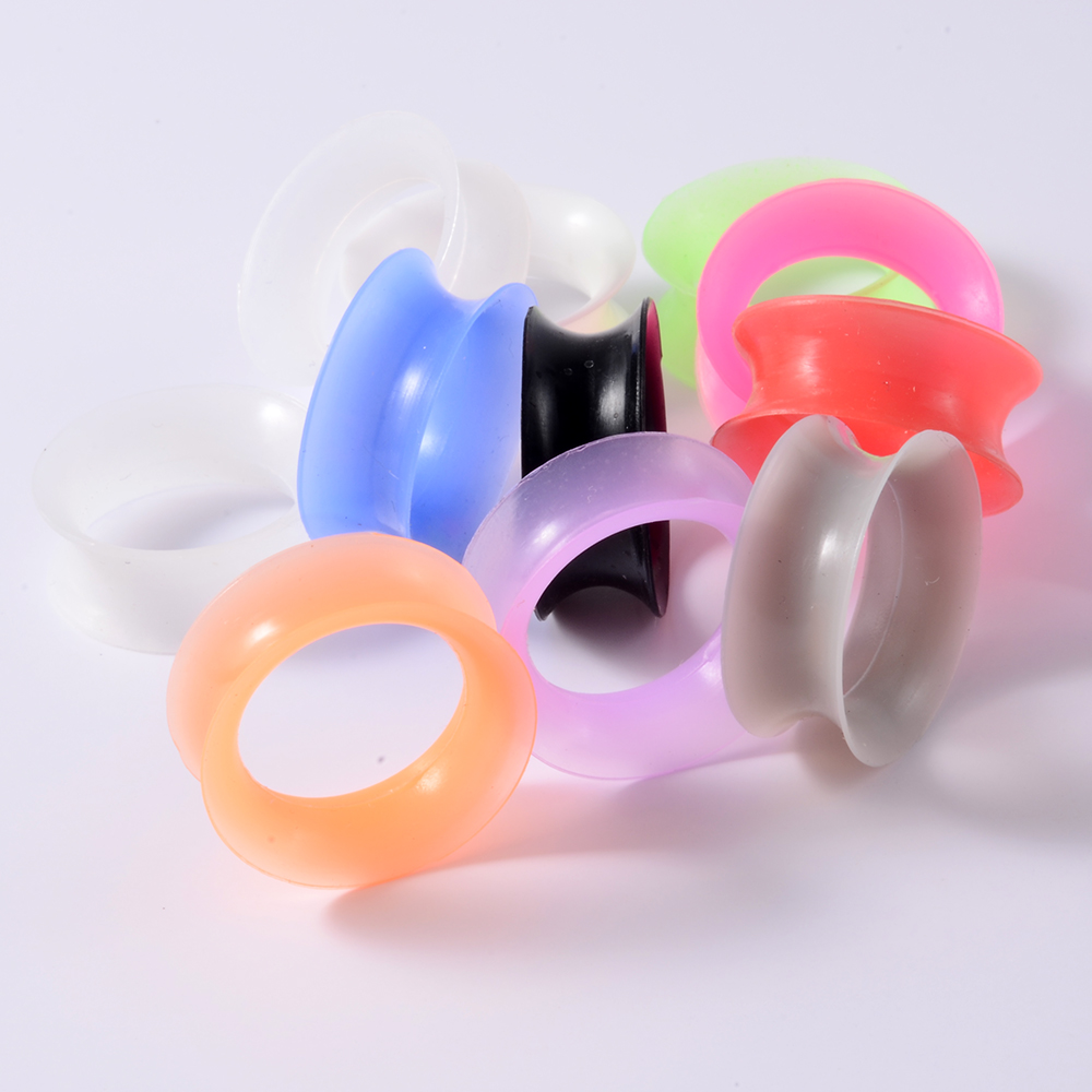 2Pcs Silicone Ear Plugs and Tu - Body Jewelry Ear Gauges 评论和价格