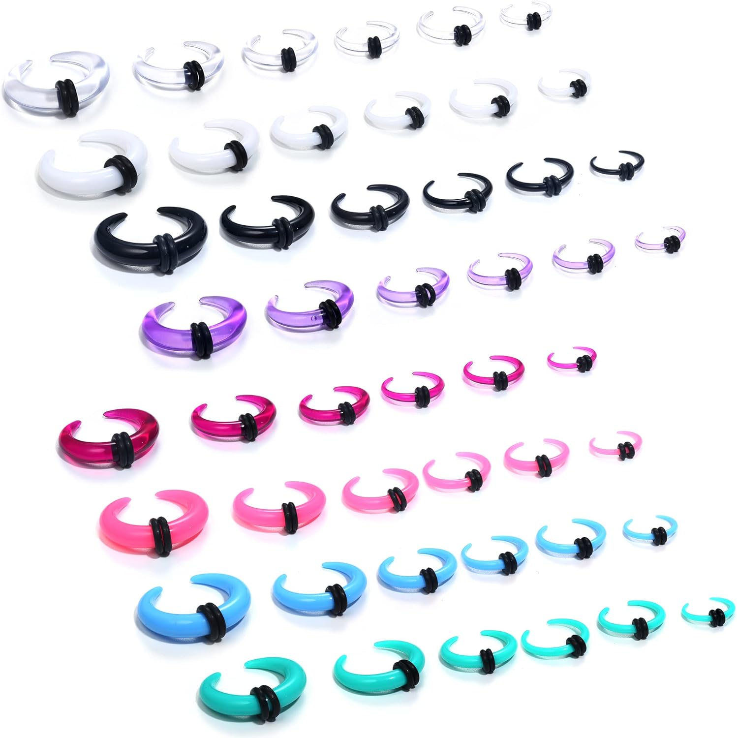 Florideco 4G-14G Acrylic Septu - Body Jewelry Ear Gauges 评论和价格