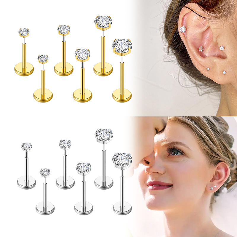 20G/18G/16G Surgical Stainless - Body Jewelry Labret 评论和价格